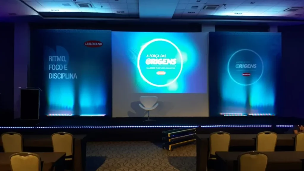 Evento Lallemand - Hotel Royal Palm Tower - Som, painel de LED, estrutura e luz 