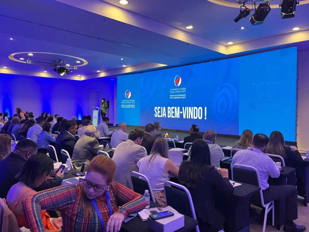 Evento Nobile - Hotel Vitoria Campinas - Som, painel de LED, estrutura e luz
