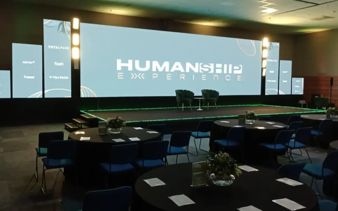 Evento Share RH - Cyan Resort Itupeva - Som, painel de LED, estrutura e luz