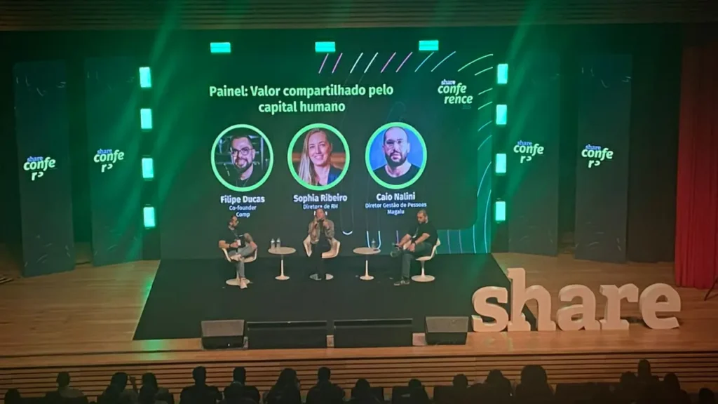 Evento Share RH - Teatro Oficina do Estudante - Som, painel de LED, estrutura e luz