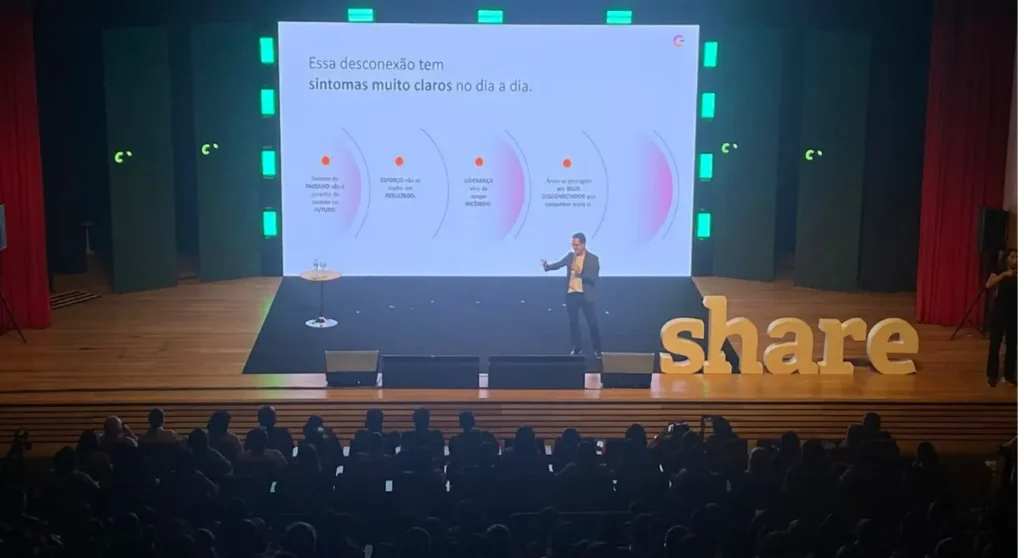 Evento Share RH - Teatro Oficina do Estudante - Som, painel de LED, estrutura e luz